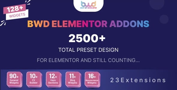 BWD Elementor addons bundle