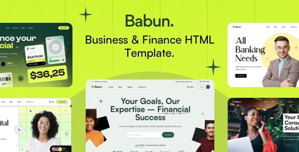 Babun Business & Finance Responsive HTML Template