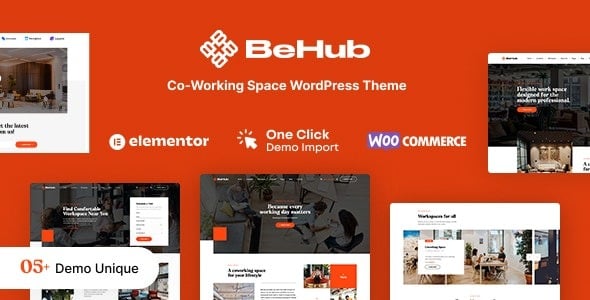 BeHub - Coworking Space WordPress Theme