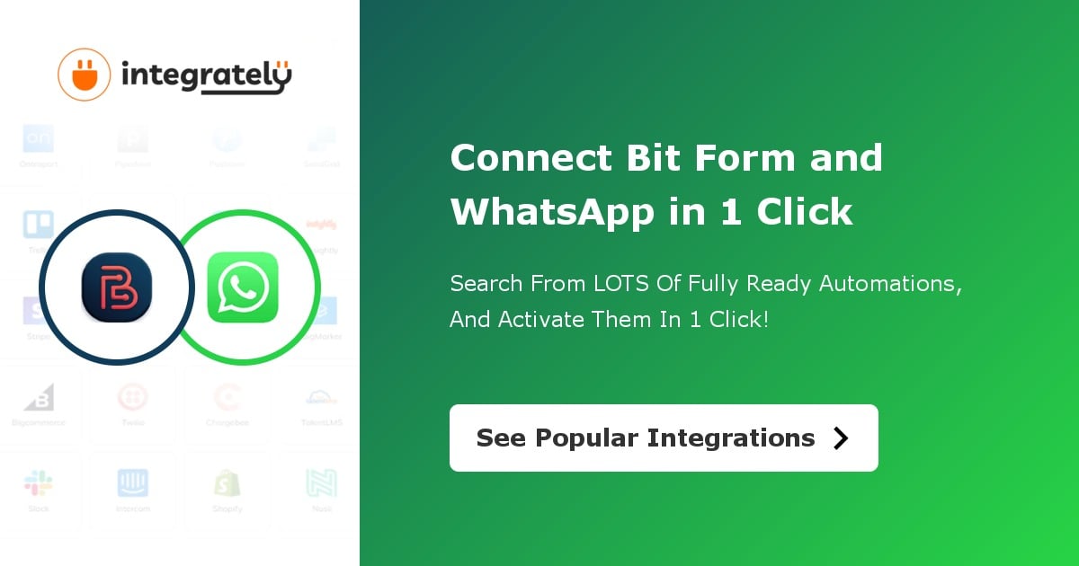 BitForm WhatsApp API Integration With Waziper: Effortless WhatsApp Messaging for Form Submissions