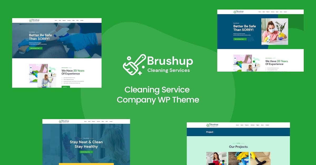 Brushup - Cleaning Service Company WP Theme