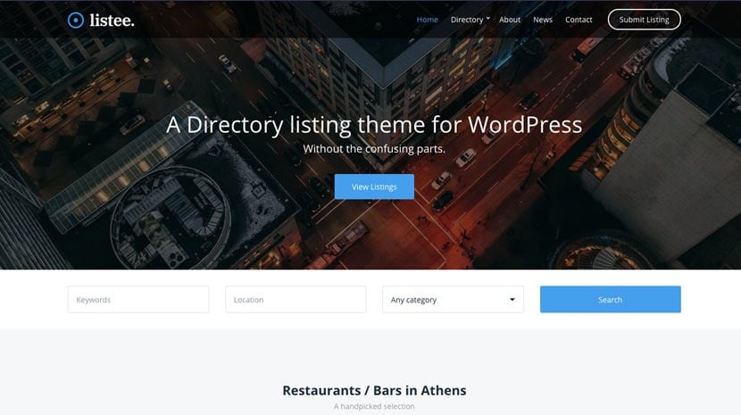 CSSIgniter Listee WordPress Theme