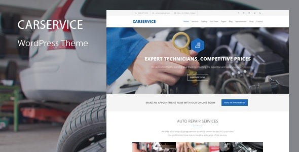 Car Service Mechanic Auto Shop WordPress