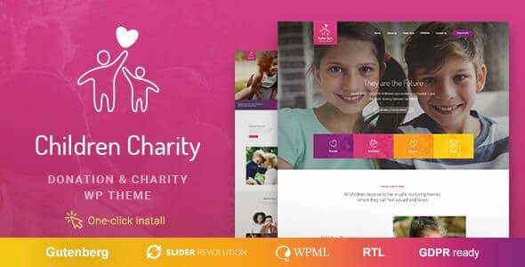 Children Charity - Nonprofit & NGO WordPress Theme with Donations