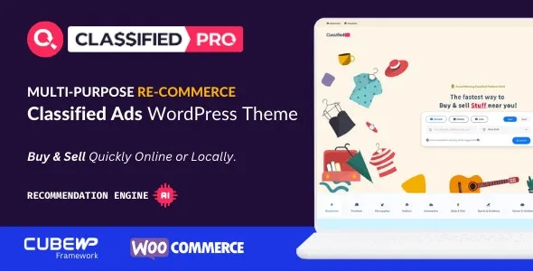 ClassifiedPro - Classified Ads & ReCommerce WordPress Theme