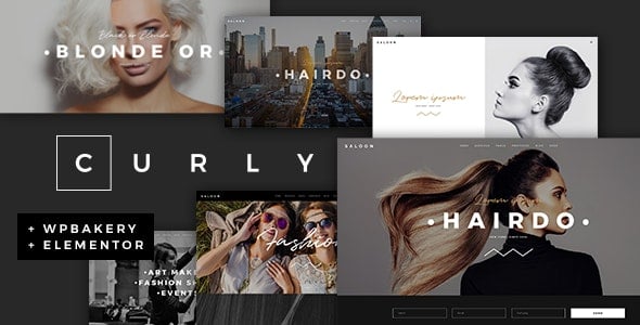 Curly A Stylish Theme for Hairdressers and Hair Salons