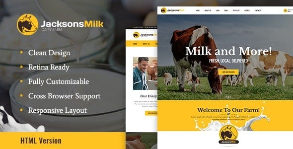 Dairy Farm - Eco Products WordPress Theme