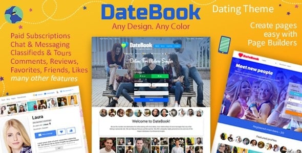 DateBook Dating WordPress Theme