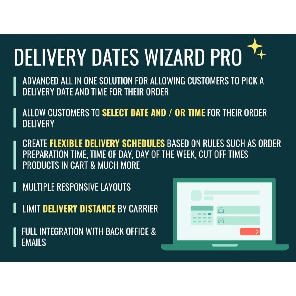 Delivery Dates Wizard Pro Module Prestashop