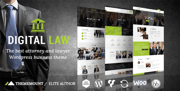 Digital Law Attorney & Legal Advisor WordPress Theme