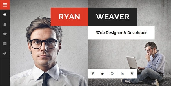 Divergent - Personal Vcard Resume WordPress Theme