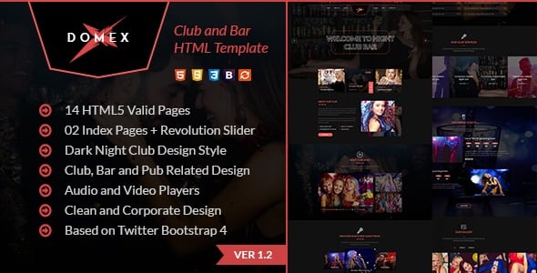 Domex - Night Club WordPress Theme