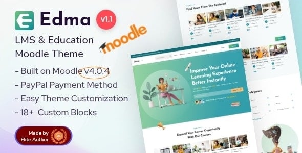 Edma Moodle+ LMS Education Theme