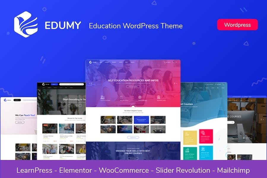 Edumy - LMS Online Education Course WordPress Theme