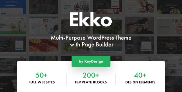 Ekko - Multi-Purpose WordPress Theme with Page Builder