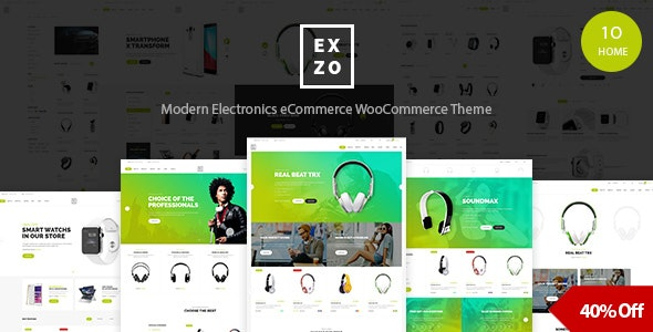 Electronics eCommerce WordPress Woocommerce Theme - Exzo