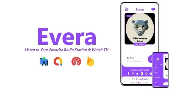 Evera Single Station Radio & TV App | ADMOB