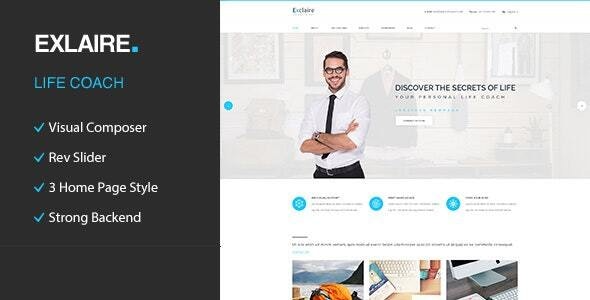 Exclaire - Personal Development Coach WordPress Theme