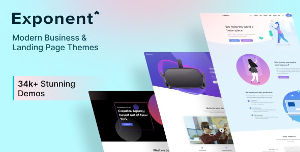 Exponent - Modern MultiPurpose Business WordPress theme