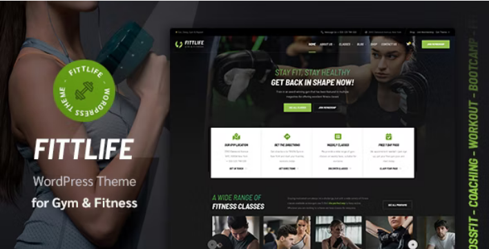 Fittlife - Gym & Fitness WordPress Theme