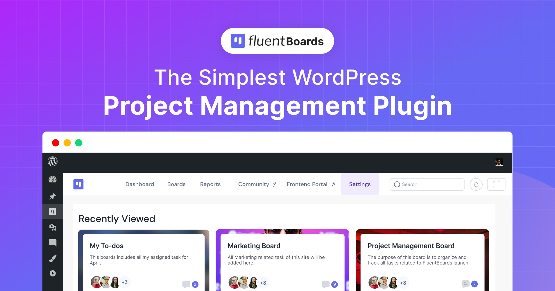 FluentBoards Pro - Project Management Plugin for WordPress