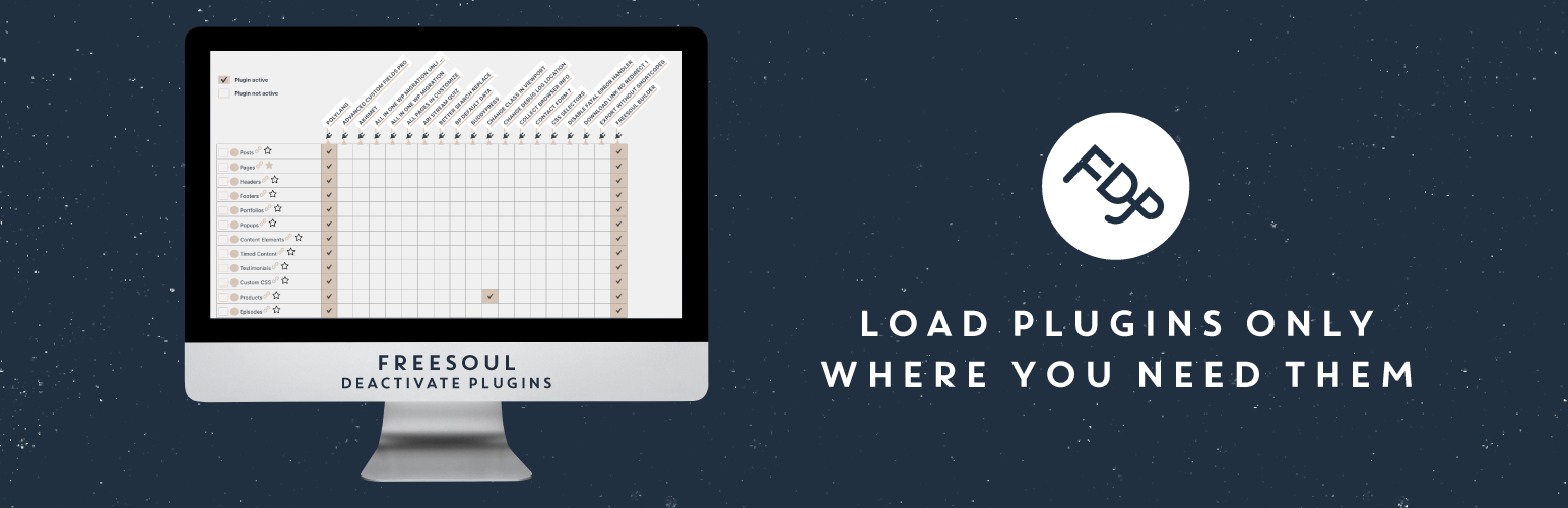 Freesoul Deactivate Plugins PRO