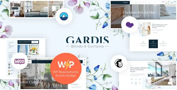 Gardis Blinds and Curtains Studio & Shop WordPress Theme