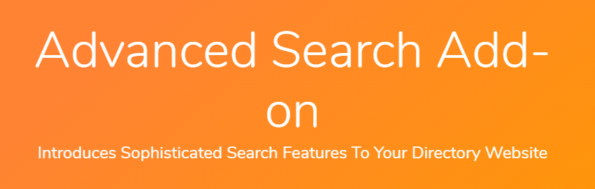 GeoDirectory Advanced Search Filters