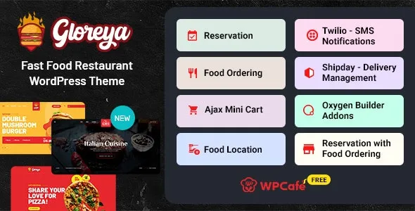 Gloreya - Fast Food WordPress Theme