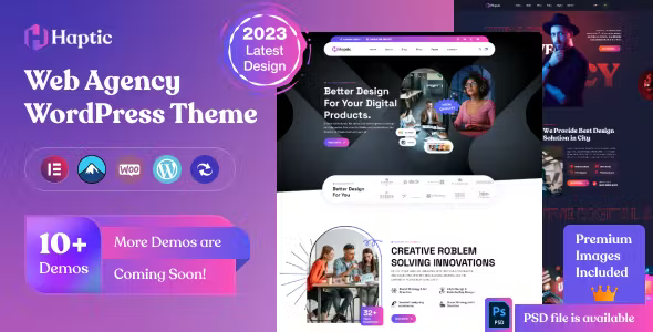 Haptic Web Design Agency WordPress Theme