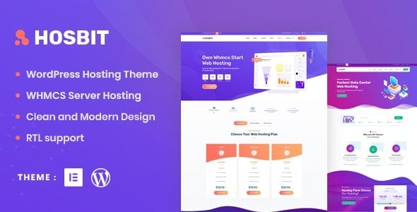 Hosbit - WHMCS & Hosting WordPress Theme