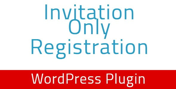 Invitation Only Registration