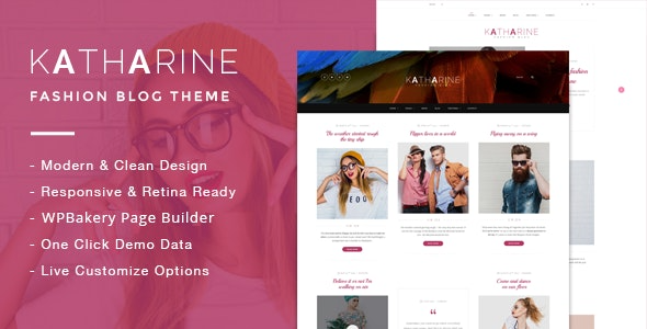 Katharine - Modern Fashion Blog WordPress Theme