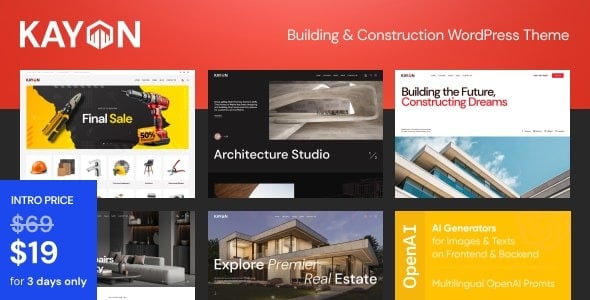 Kayon Building & Construction WordPress Theme