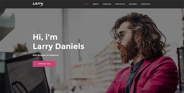 Larry. - Personal Onepage WordPress Theme