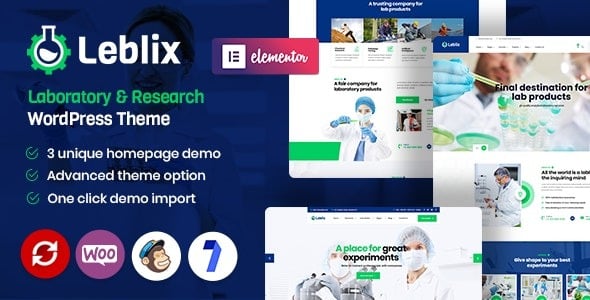 Leblix Laboratory & Research WordPress Theme