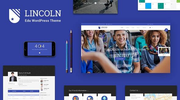 Lincoln - Education Material Design WordPress Theme