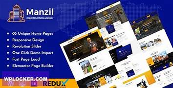 Manzil - Construction and Building WordPress Theme