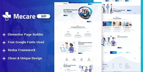 Mecare - Hospital and Health WordPress Theme