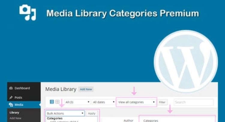 Media Library Categories Premium