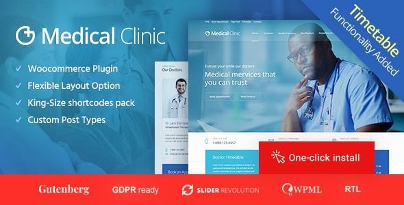 Medical Clinic - Health & Doctor Medical WordPress Theme