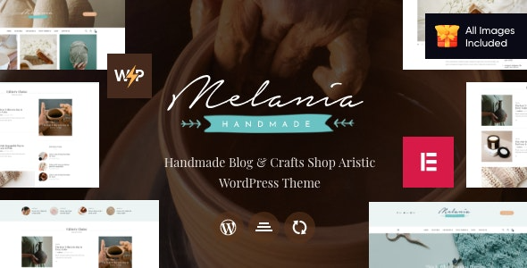 Melania - Handmade Blog & Crafts Shop Aristic WordPress Theme