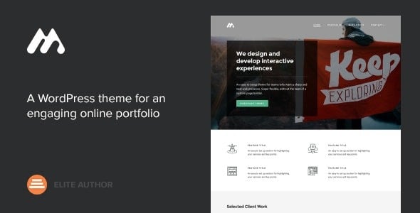 Meth - A Minimal One Page Portfolio Theme