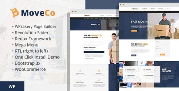 MoveCo - Logistics Company WordPress Theme