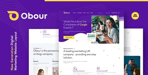 Obour - Digital Marketing Agency WordPress Theme