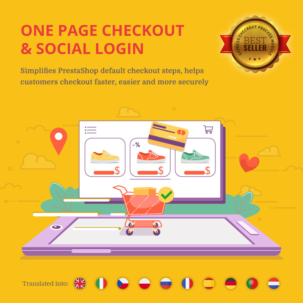 One Page Checkout & Social Login - PayPal