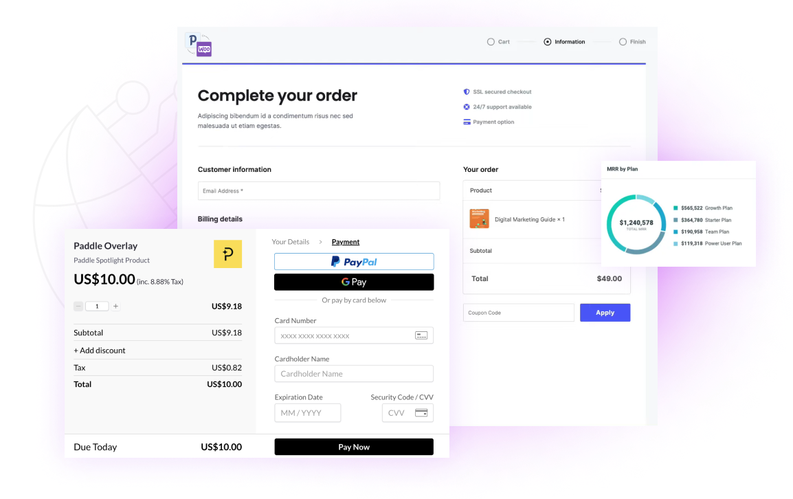 Paddle checkout for WooCommerce