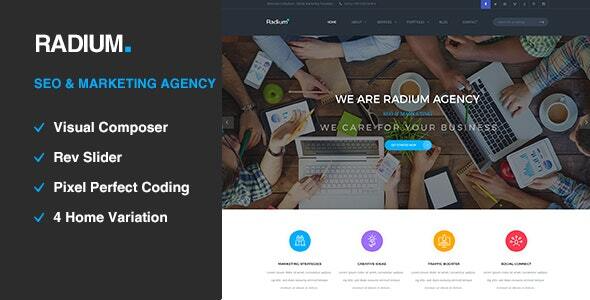 Radium - SEO /Digital Agency WordPress Theme