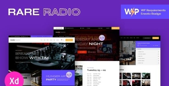 Rare Radio - Online Music Radio Station & Podcast WordPress Theme