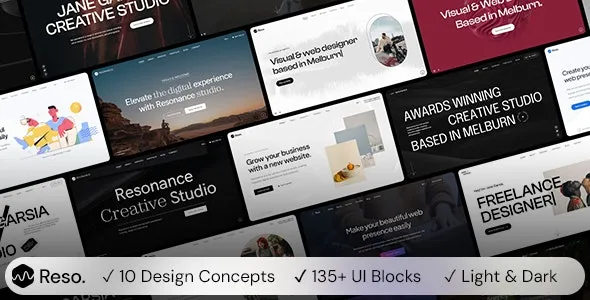 Resonance Modern Multipurpose One/Multi Page WordPress Theme